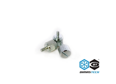 DimasTech® ThumbScrews M3 Thread 10 Pieces Pack Meteorite Silver
